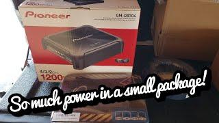 Pioneer GM-D8704 4 channel amp unboxing