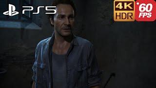 Uncharted 4 - A Thief's End (PS5) Sam And Alcazar Prison Escape Scene 60FPS 4K HDR