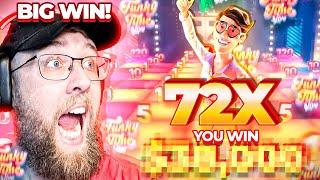 BIG WIN ON FUNKY TIME VIP DISCO GAME SHOW!