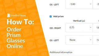 How to Order Prism Glasses online