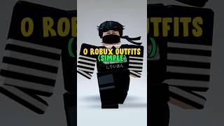 0 Robux Simple Outfit Ideas Challenge!