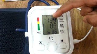 how to set and use digital blood pressure machine