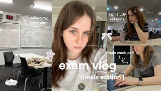 EXAM VLOG | finals week study vlog, intense studying, 1am study sessions & finishing my degree! ᯓ