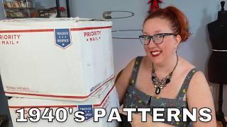 I found 500 DEADSTOCK 1940's sewing patterns, let's unbox them (part one)