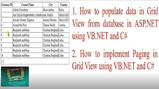 Populate GridView From Database