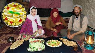 Old Lovers Cooking Farmhouse-Style Eggs with Fresh Vegetables #food #village #villageyt #eating #eat