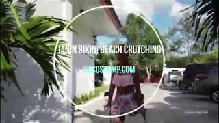 Janin Beach Crutching #amputees #oneleg #amputee #crutches #devotee #disabled #Stumps