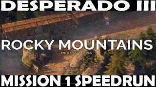 Desperado 3 speedrun Badge - Mission 1 - Running Late on Payday, Completing all badges collection