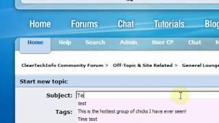 How-To Post an Image on the ClearTechInfo Forums