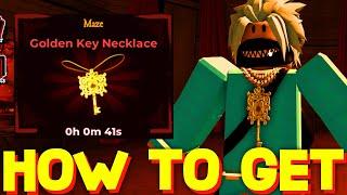 HOW TO GET GOLDEN KEY NECKLACE & MAZE WALKTHROUGH in THE HAUNT! ROBLOX