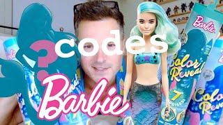 FULL BARBIE COLOR REVEAL MERMAID SERIES & CODES COLLECTION DOLL UNBOXING REVIEW MADE TO MOVE REBODY