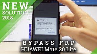 How to Bypass Google Verification on HUAWEI Mate 20 Lite - Unlock FRP / Skip Google Account