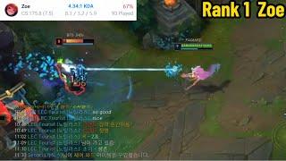 Rank 1 Zoe: When 1600LP Zoe Visits KR Master...