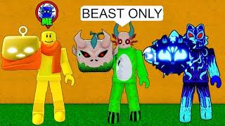 Sneaking into a BEAST ONLY Tournament in Blox Fruits!