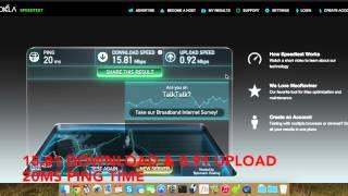 TalkTalk ADSL2+ vs VDSL2 FTTC Fibre Speed test