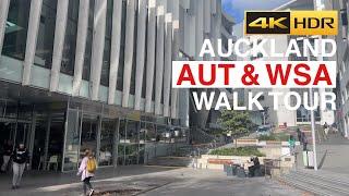 Auckland AUT & WSA Walk Tour New Zealand 4K HDR