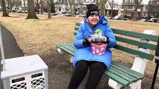 The squirrel whisperer Cynthia Beaumont North Bergen, New Jersey ￼