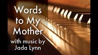 Words to My Mother: Women's Advocates music video - music by Jada Lynn