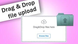 Drag & drop file uploader using Javascript and PHP | No Frameworks | Quick Programming Tutorial