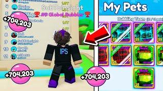 Reaching 700,000 Bubbles PER CLICK In Bubble Gum Simulator Infinity..