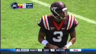 Logan Thomas Runs Over a Defender (9-3-2011)