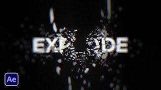 Create Shatter Motion Graphics for Text & Logos in After Effects