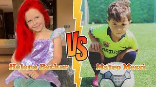 Mateo Messi (Messi's Son) VS Helena Becker (Alisson Becker's Daughter) Transformation  2022