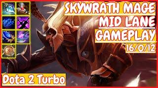 Skywrath Mage 16/0/12 [MID LANE] [Gameplay DOTA 2 Turbo] 7.33