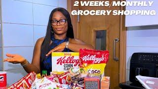 2 WEEKS/MONTHLY GROCERY SHOPPING