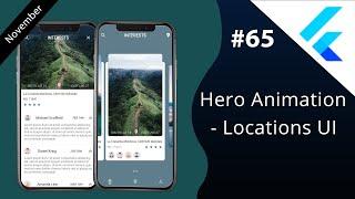 Flutter Tutorial - Hero Animation - Locations UI