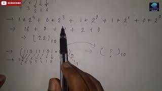 Binary to Decimal Number Conversion | Number System #number_system #edustop