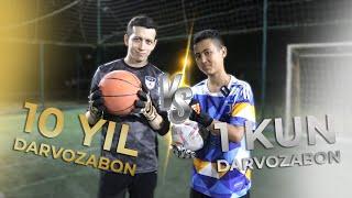 1 KUN VS 10 YIL darvozabonga qarshi  ||  CHALLANGE