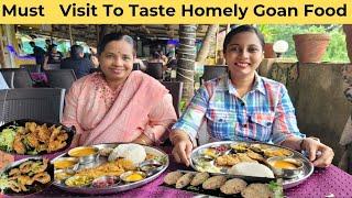 Must Visit Restaurant To Taste Homely Goan Food | Goa's Best Fish Thali