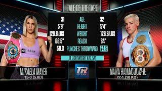 The Best Fight from 2021 | Mikaela Mayer vs Maiva Hamadouche | FREE FIGHT | Mayer Back Sat on ESPN+