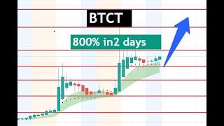 #BTCT  800% in 2 days! still strong. watch tomorrow $BTCT