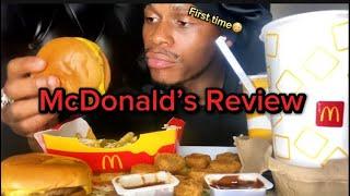 ASMR MUKBANG: My first time Eating McDonald’s / Review