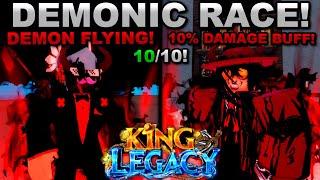 Unlocking The NEW Demon Race V1, V2, & V3 Roblox King Legacy... Here's What Happened!