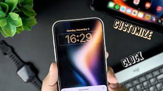 How To Change Lock Screen Clock Style On iPhone 16