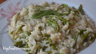 Risotto con  asparagi selvatici