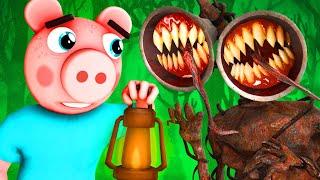 Пигги vs Сиреноголовый (Roblox Piggy Siren Head Роблокс Свинка Пеппа Страшная История 3D Анимация)