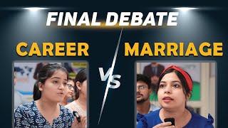 Career VS Marriage Final Debate | English Debate | Group Discussion | Happiness Institute | GD