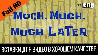 Much, much, much later / Намного намного намного позже | SpongeBob Timecard Видео вставка