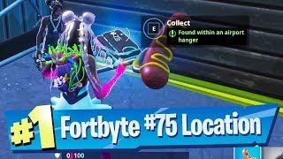 Fortnite Fortbyte #75 Location - Found within an Airport Hanger