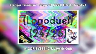 (Logoduel) Sveriges Television 1 Csupo V2 (2004) Effects Round 24 vs COFISVE3547 & MS Only (24/26)