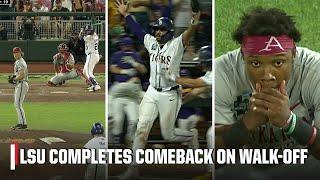 DRAMATIC FINISH  LSU walks it off vs. Arkansas after thrilling comeback | ESPN College Baseball