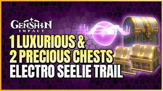 Secret 1 Luxurious And 2 Precious Chests In Watatsumi | Electro Seelie Puzzle Guide