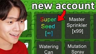 Starting Over Using ONLY Super Seeds in Roblox Grow A Garden