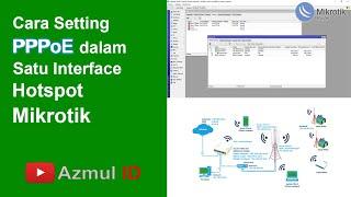 Cara Setting PPPoE dalam Satu Interface Hotspot Mikrotik