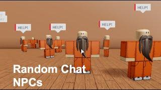 ROBLOX: How to Make Random Talking NPCs