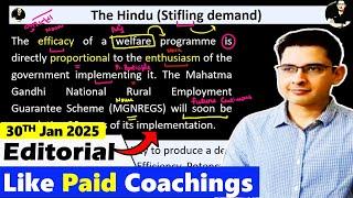 The Hindu Editorial Today || 30 January 2025 || Learn English Through Newspaper || Stifling Demand